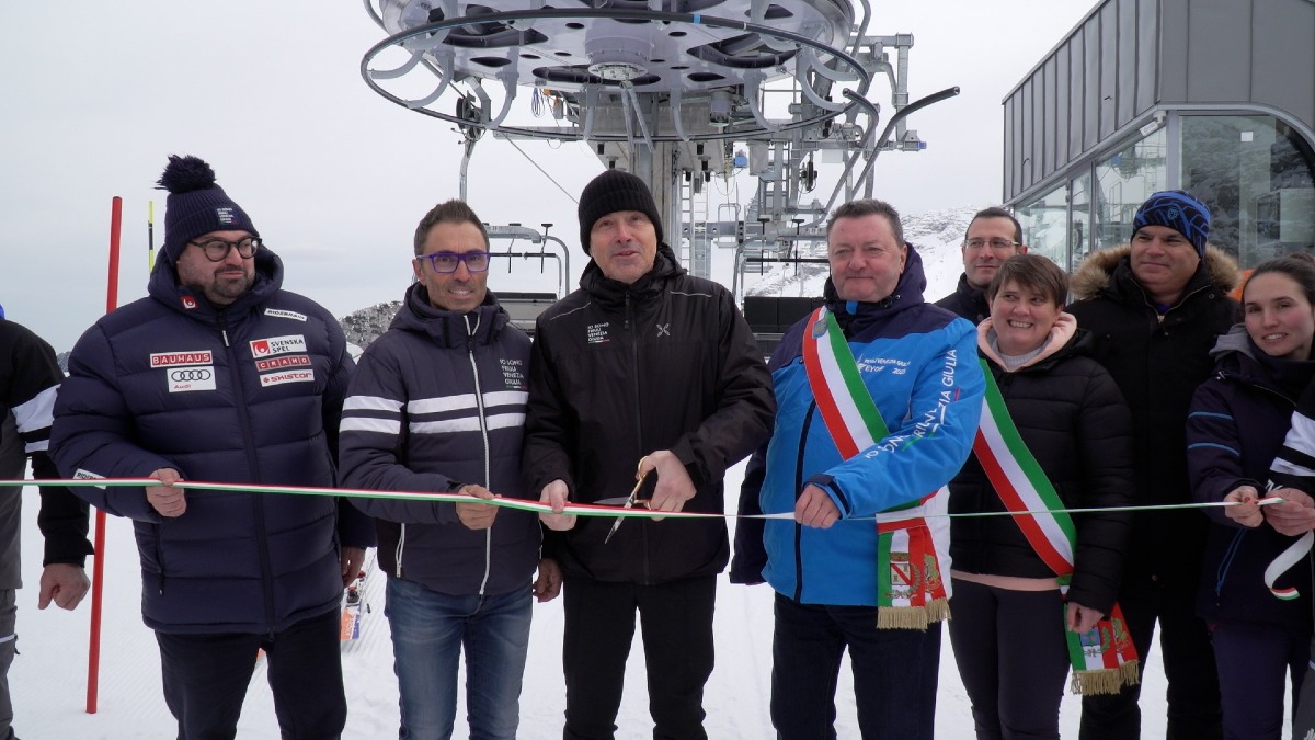 Sella Nevea, inaugurata la nuova seggiovia Gilberti: «maxi investimento, impianto da 5 milioni» - 
