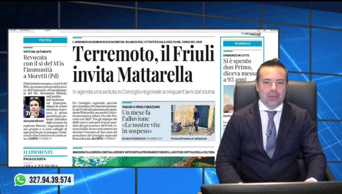 La Rassegna stampa di Nordest24, puntata di mercoledì 17 dicembre 2025 | VIDEO - 