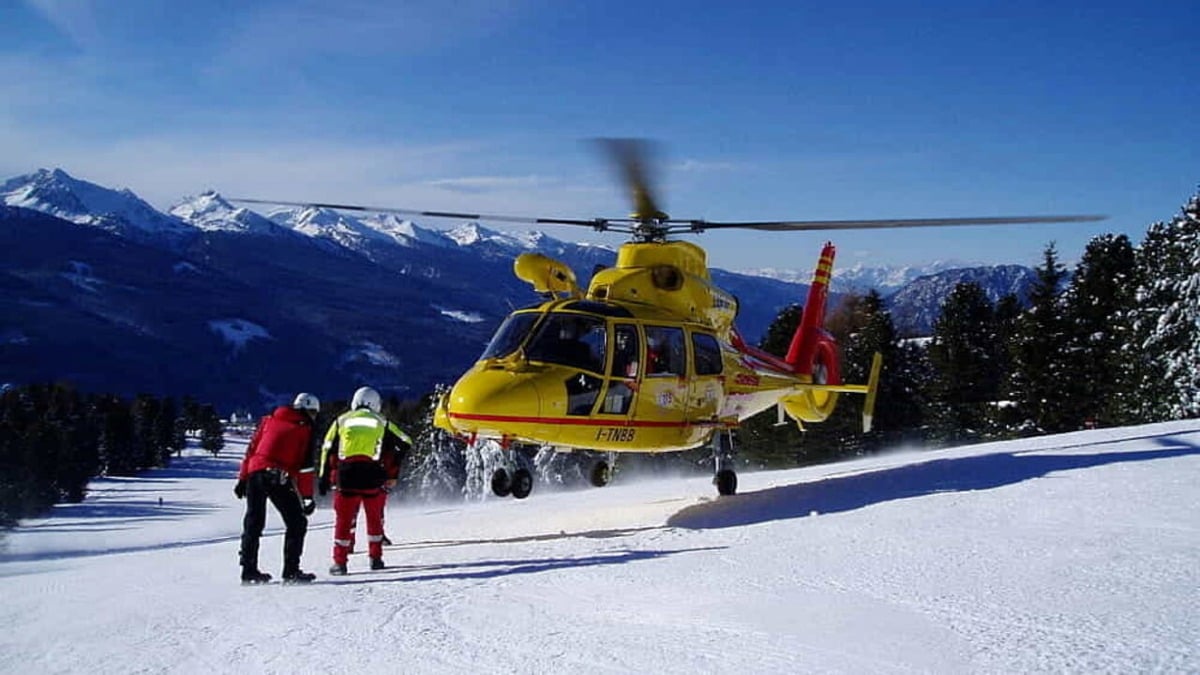 Si sente male durante la discesa e finisce contro un altro sciatore: 40enne in codice rosso - 