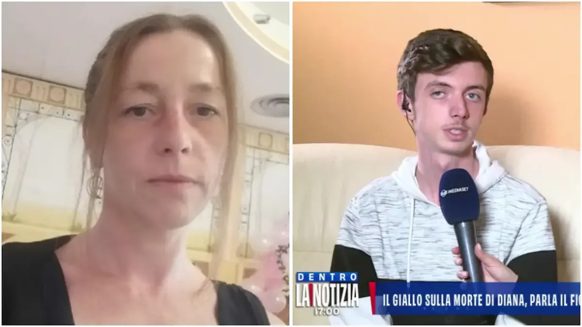 Diana morta a 49 anni, parla il figlio Nicolò: «Ho cercato di salvare mamma. Qualcuno l’ha aggredita» - A destra l'intervista a "Dentro la Notizia"