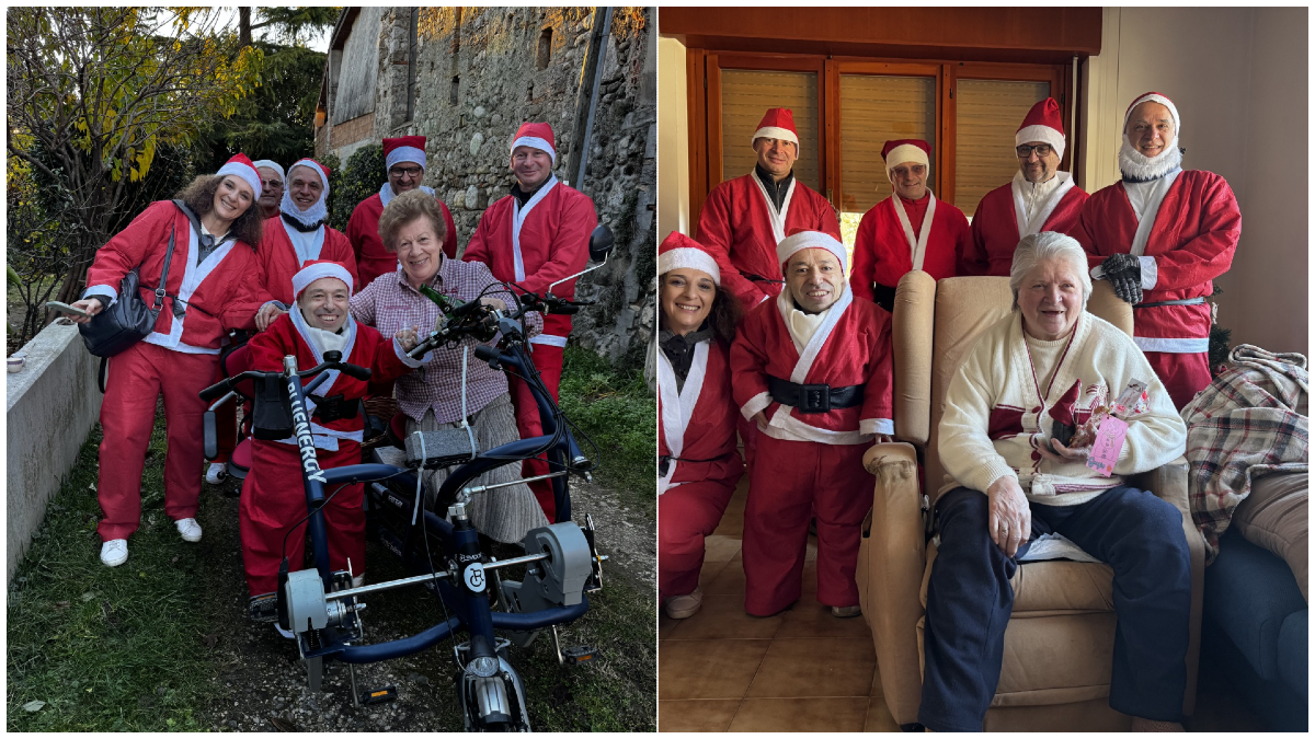 Babbo Natale in bicicletta a Martignacco, oltre 50 visite agli over 80 - 