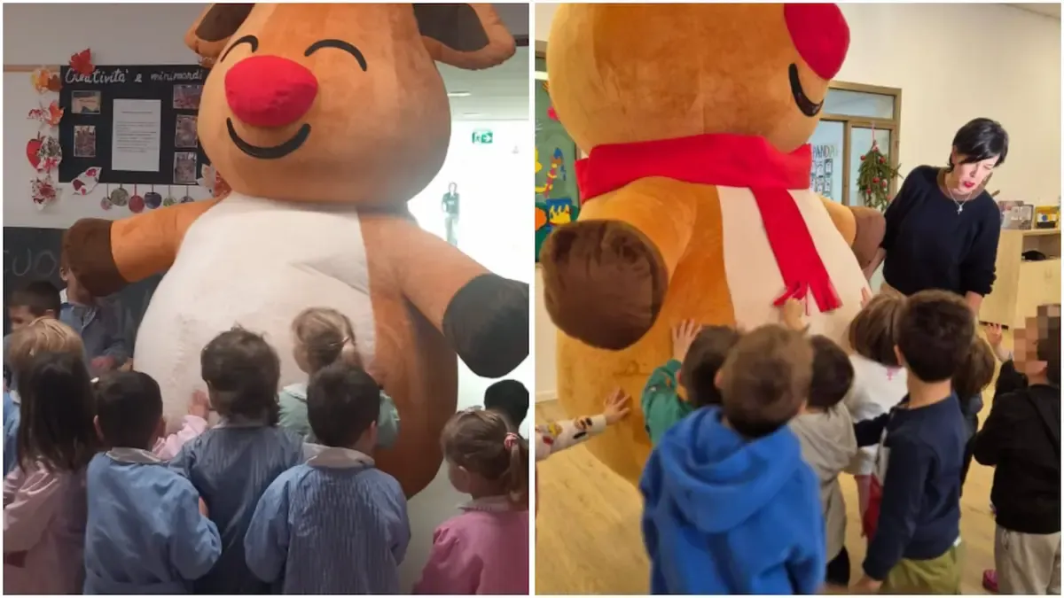 Il Comune di Fiume Veneto porta la magia del Natale nelle scuole: renna, folletto e tanti sorrisi - 