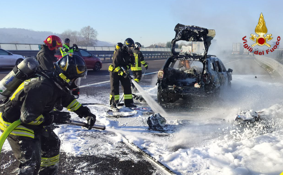 I Vigili del fuoco intervenuti