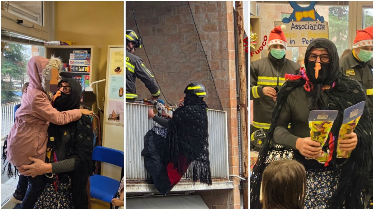 La Befana arriva in Pediatria: i Vigili del Fuoco portano gioia ai bimbi e ai loro genitori - 