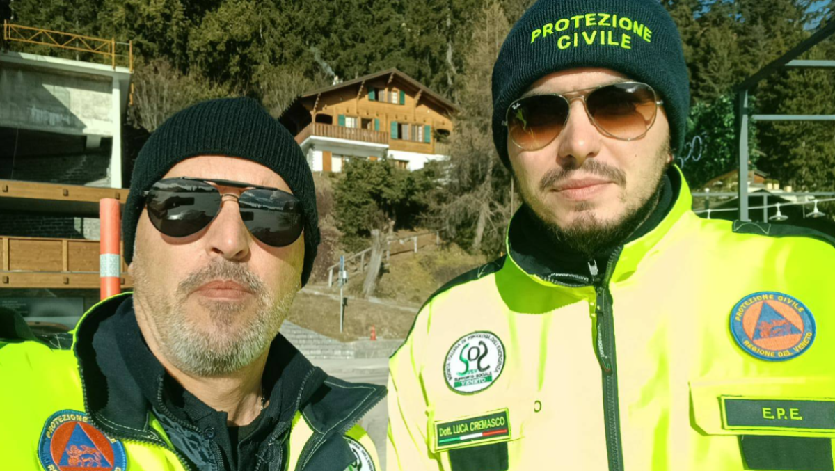 Due psicologi e volontari trevigiani a Crans Montana: «Sostegno alle vittime e alle famiglie della strage» - Paolo Pillon e Luca Cremasco