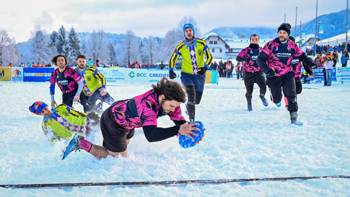Prima giornata da record a Tarvisio per lo Snow Rugby 2026 - 