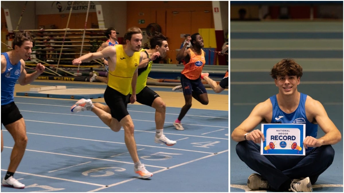 Padova, Matteo Berardo vola nei 60 metri eguagliando il primato italiano allievi - Le immagini di Bassan/FIDAL Veneto