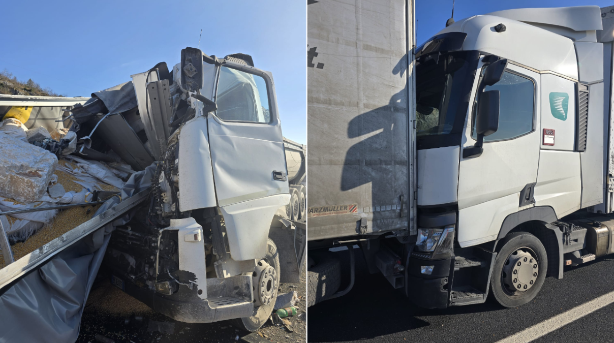 Scontro tra tre mezzi pesanti sull'A4: un ferito, traffico in tilt - 