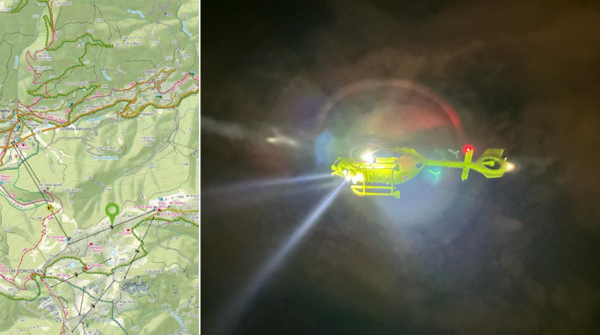 Cade sulle piste dello Zoncolan, trovato al buio dal gattista: è grave - 