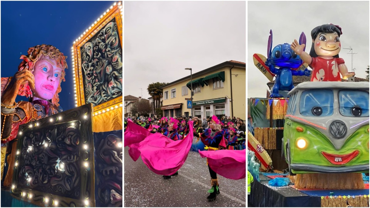 Carnevali di Marca da record: in settemila per la sfilata dei carri a Casale sul Sile - 