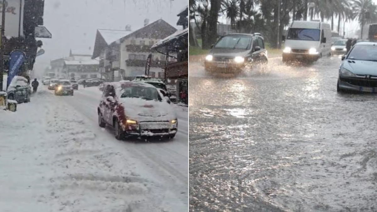 «Piogge intense, vento forte, mareggiate e nevicate abbondanti in montagna»: c'è l'allerta meteo - 
