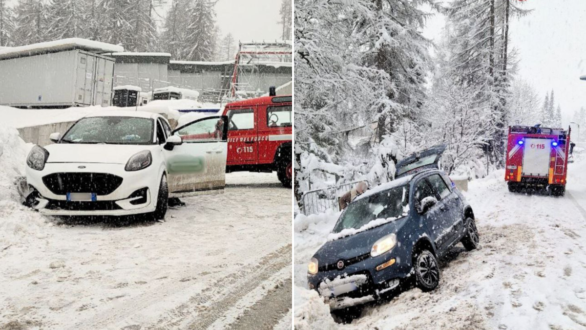 Decine di auto e camion bloccati sotto la neve, molti senza catene o gomme invernali: soccorsi