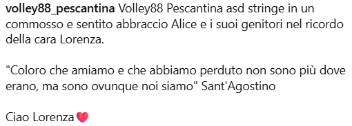 Il ricordo di Volley88 Pescantina asd