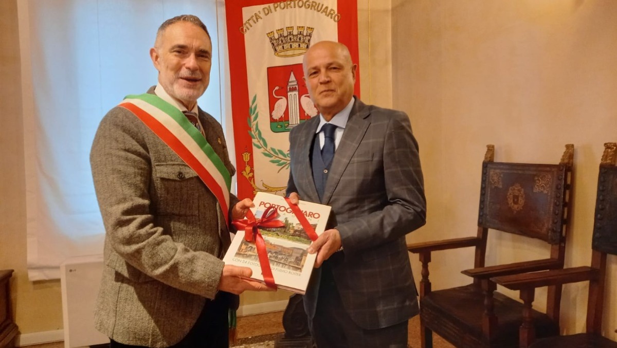 Portogruaro, il nuovo Questore di Venezia incontra il sindaco Toffolo - 