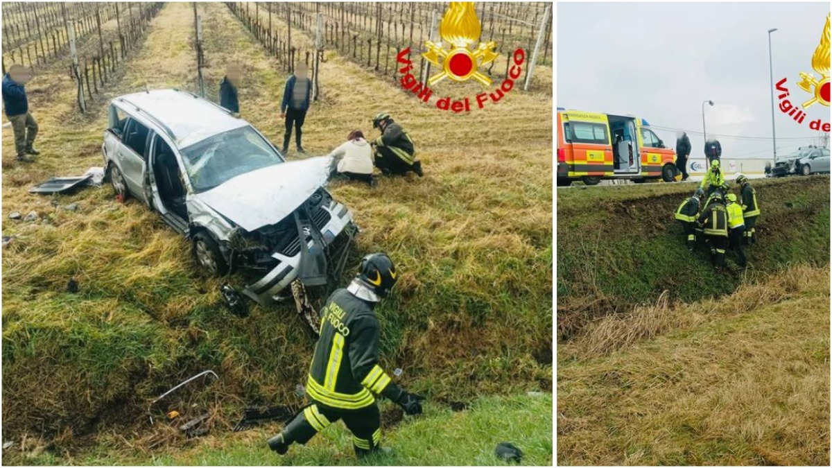 Gravissimo incidente, due persone sbalzate fuori dall’auto: 5 feriti - Le immagini dell'incidente