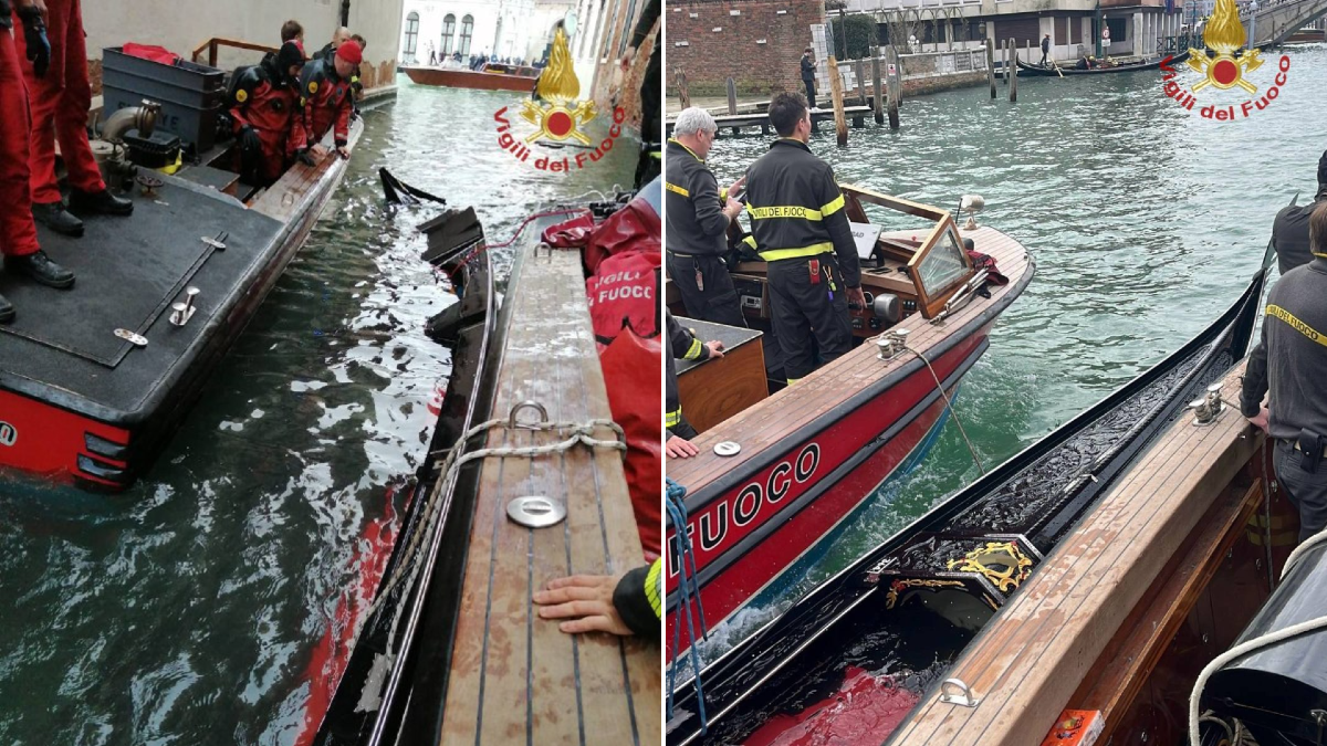 Paura a Venezia, battello fuori controllo colpisce due gondole: otto persone in acqua - 