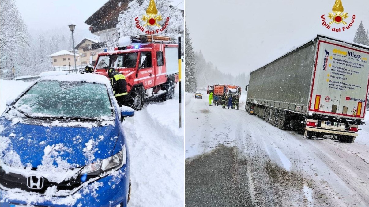 Intense nevicate in Veneto: oltre 50 interventi dei pompieri | FOTO e VIDEO - 