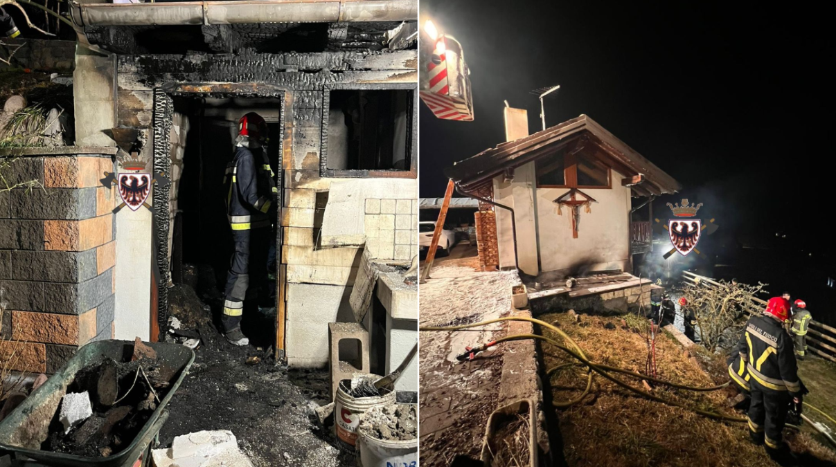 Fiamme dalla stufa, casa a fuoco: pompieri al lavoro fino a tarda notte | FOTO - 