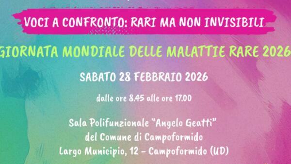 Giornata delle malattie rare a Campoformido: confronto tra medici, pazienti e associazioni