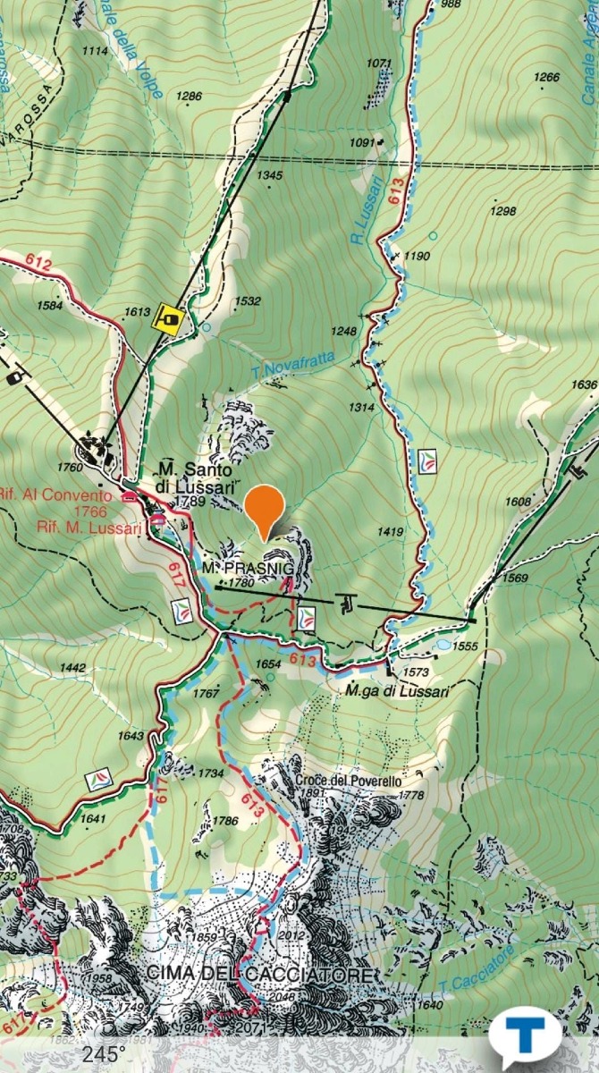 Allegata mappa con il punto dell'evento.