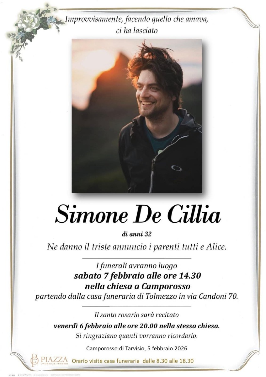 Epigrafe Simone De Cillia