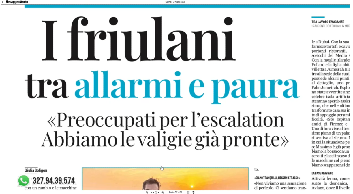 La Rassegna stampa di Nordest24, puntata di lunedì 2 marzo 2026 | VIDEO - 