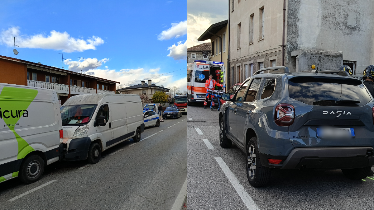 Tamponamento a catena a Basaldella: tre mezzi coinvolti, un ferito