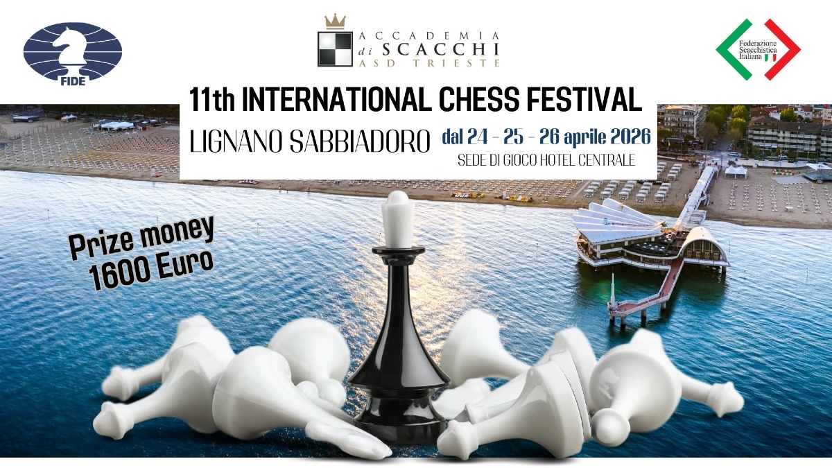 Lignano capitale degli scacchi: torna il Festival internazionale 2026, come iscriversi - 