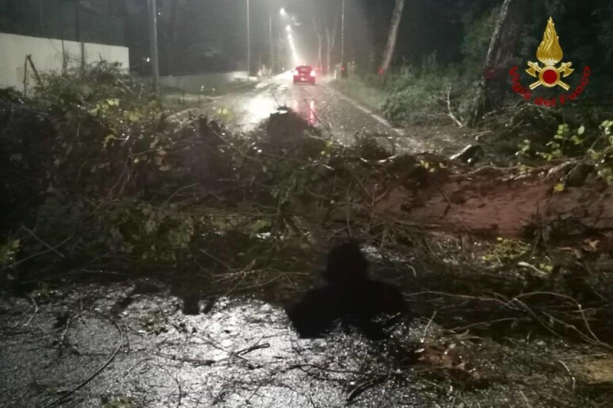 FVG, raffica record nella notte: toccati i 216km/h