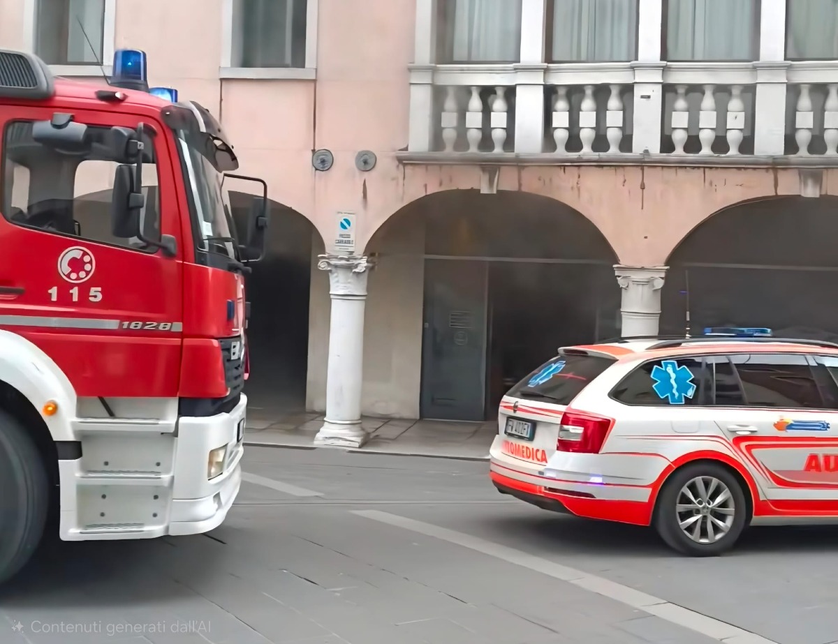 Incendio in pieno centro a Sacile: negozio evacuato, donna ustionata - 