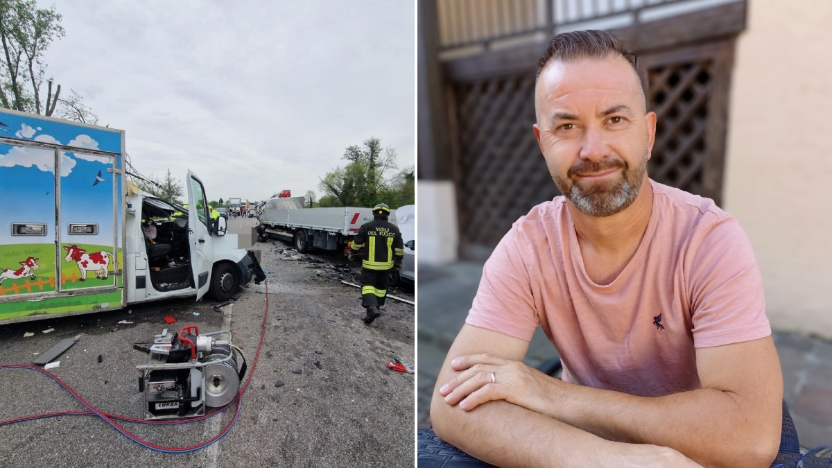 Frontale tra camion e furgone, Alessandro muore sul colpo a 50 anni - 