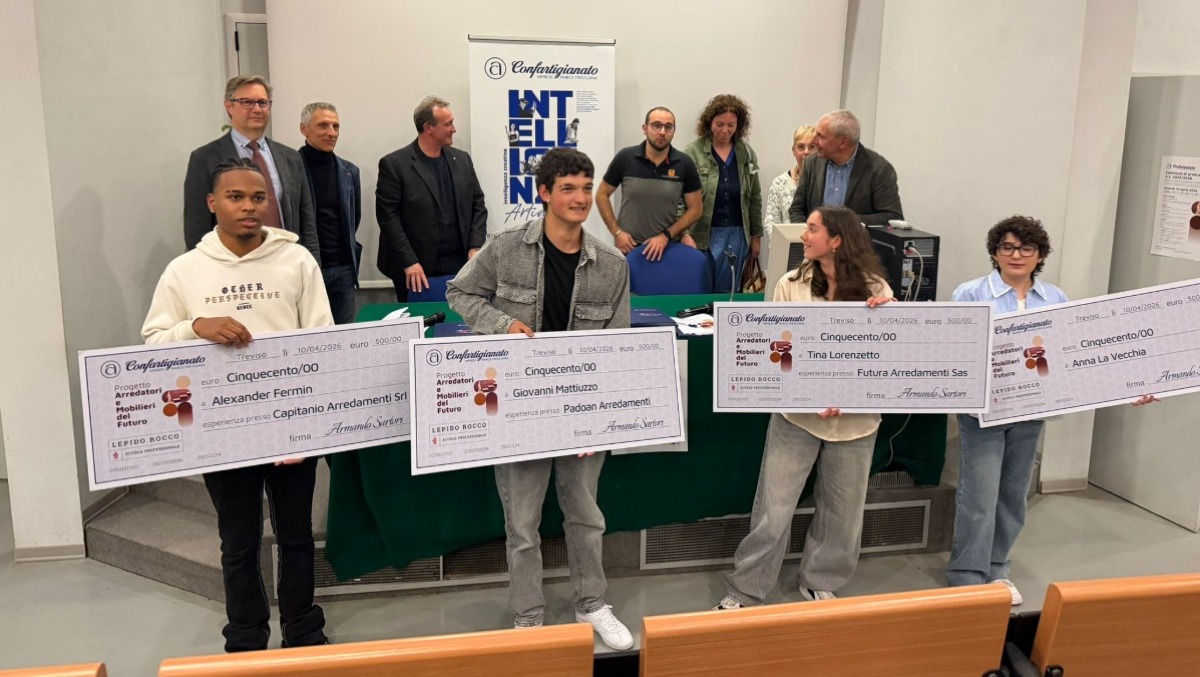 Arredatori del futuro, premiati quattro giovani talenti: borse di studio a Lancenigo - 