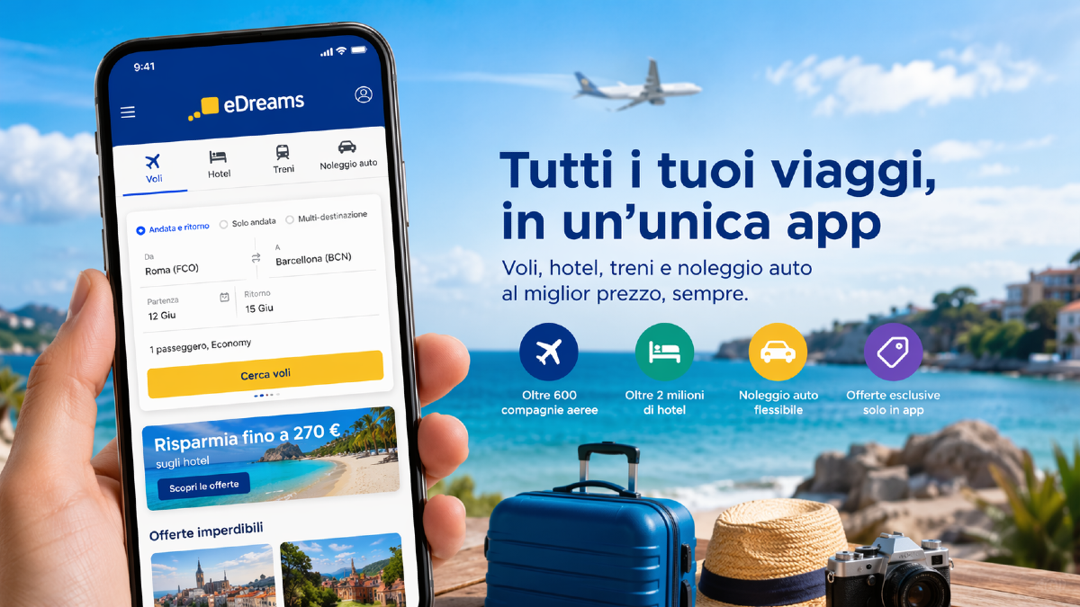 eDreams IT: Il tuo partner di viaggio tutto-in-uno per viaggi intelligenti e convenienti - 