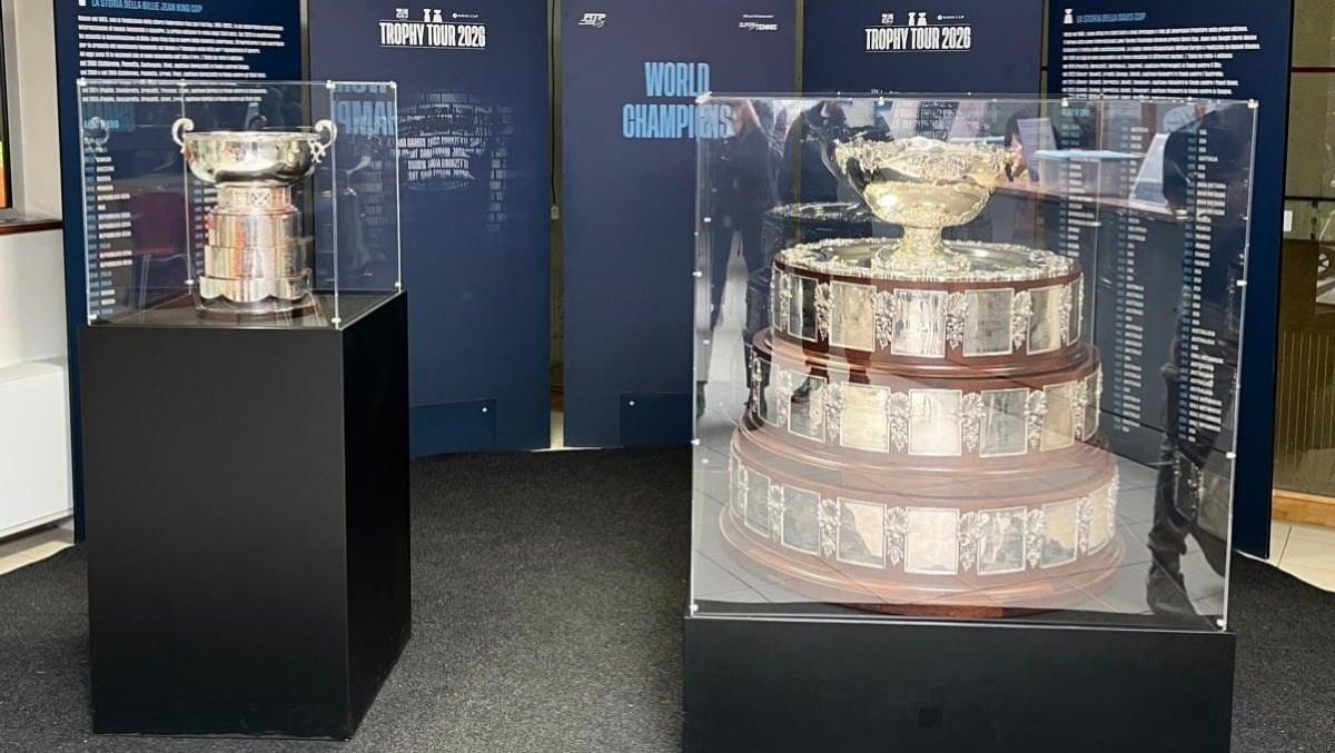 Coppa Davis e Billie Jean King Cup a Cordenons: i trofei azzurri in mostra all’Eurosporting - 