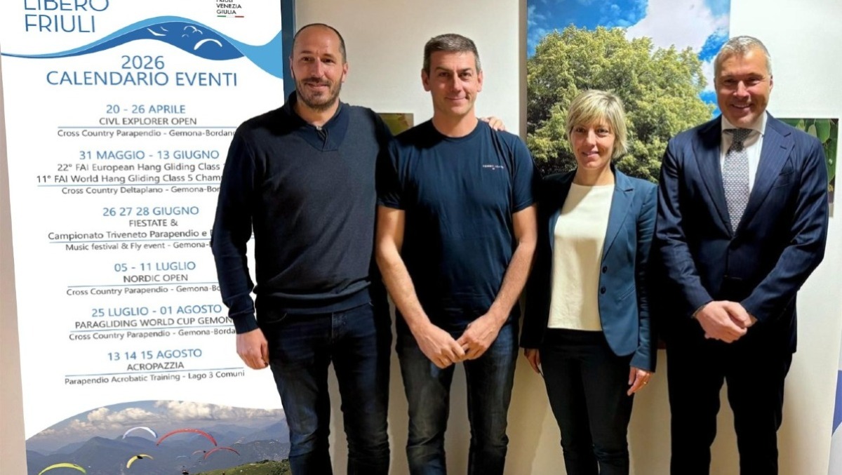 Parapendio e deltaplano, Friuli Venezia Giulia pronta alla stagione 2026: si parte il 20 aprile