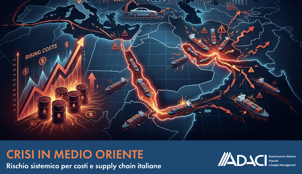 Crisi in Medio Oriente: rischio sistemico per costi e supply chain italiane - 