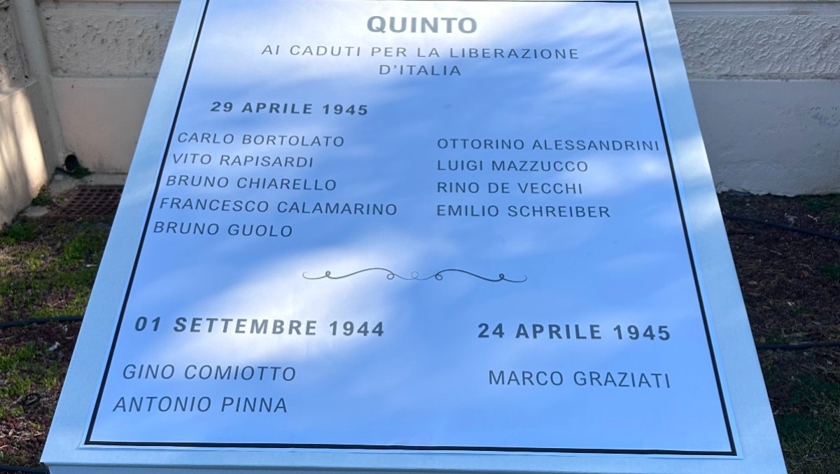 Quinto di Treviso, il 25 aprile per la prima volta in Piazza Roma - 