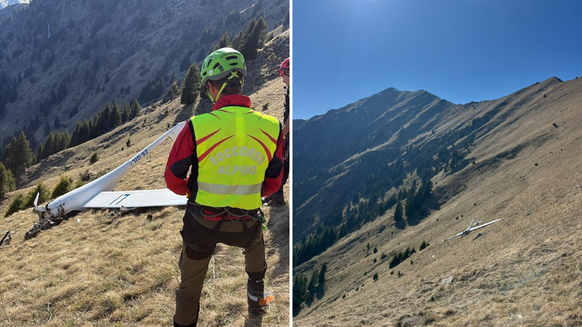 Aliante perde quota e si schianta: morto il pilota | FOTO - 