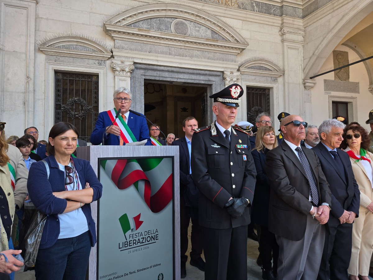 Udine celebra il 25 aprile: De Toni lega memoria, Costituzione e identità antifascista - 
