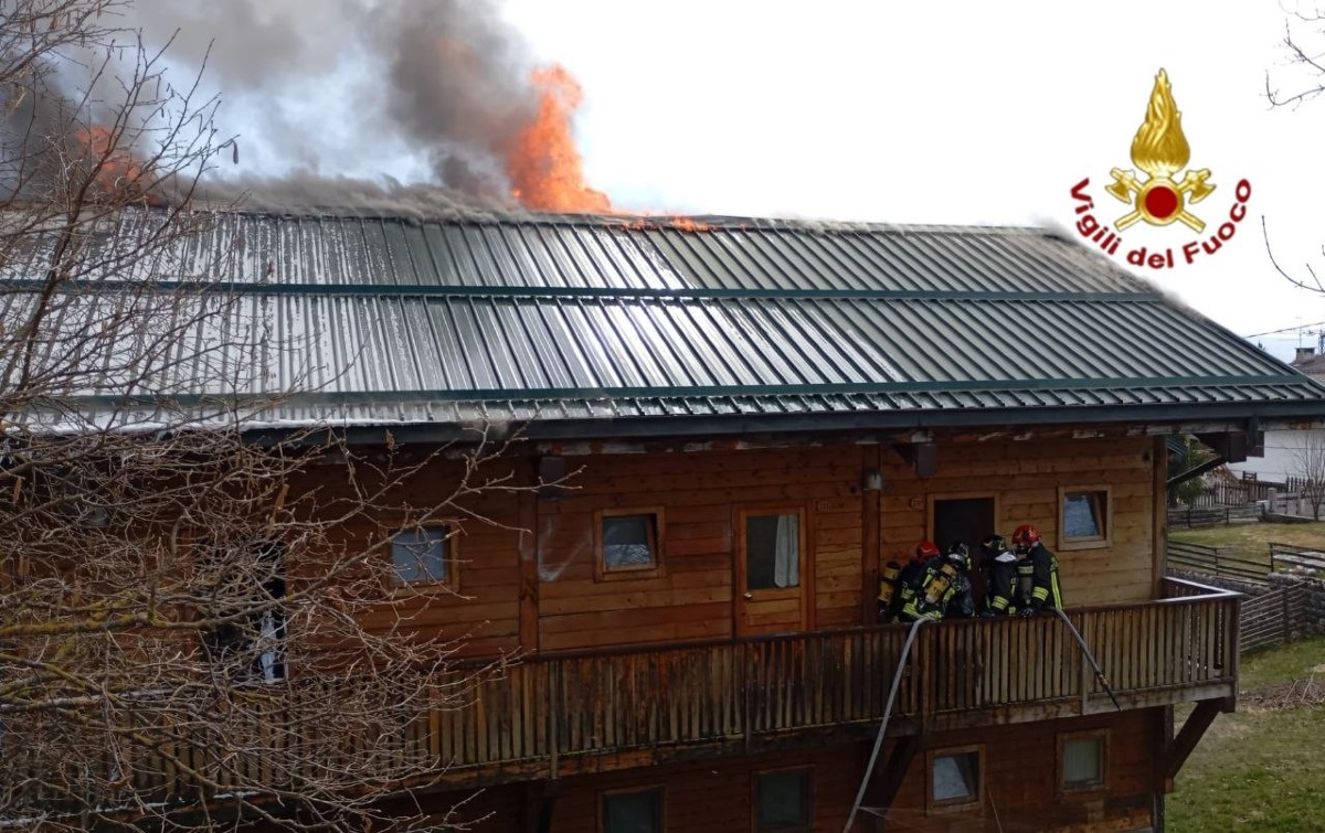 FIAMME IN UN ALBERGO AD ASIAGO