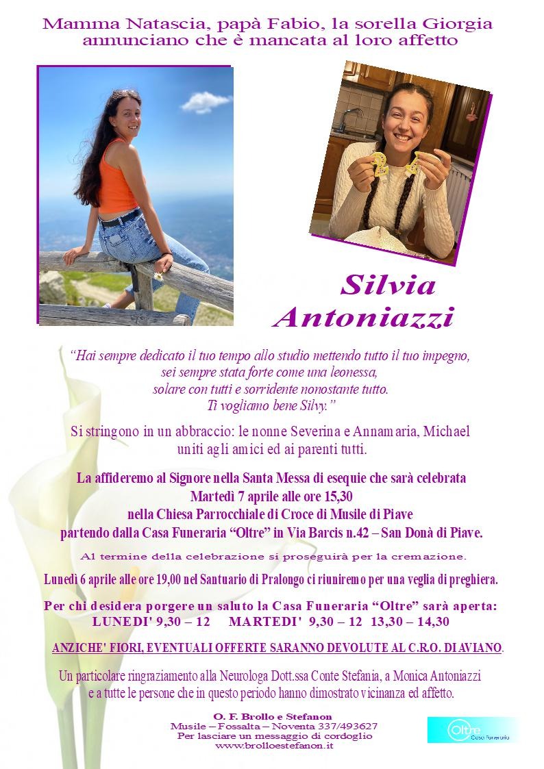 Epigrafe Silvia Antoniazzi