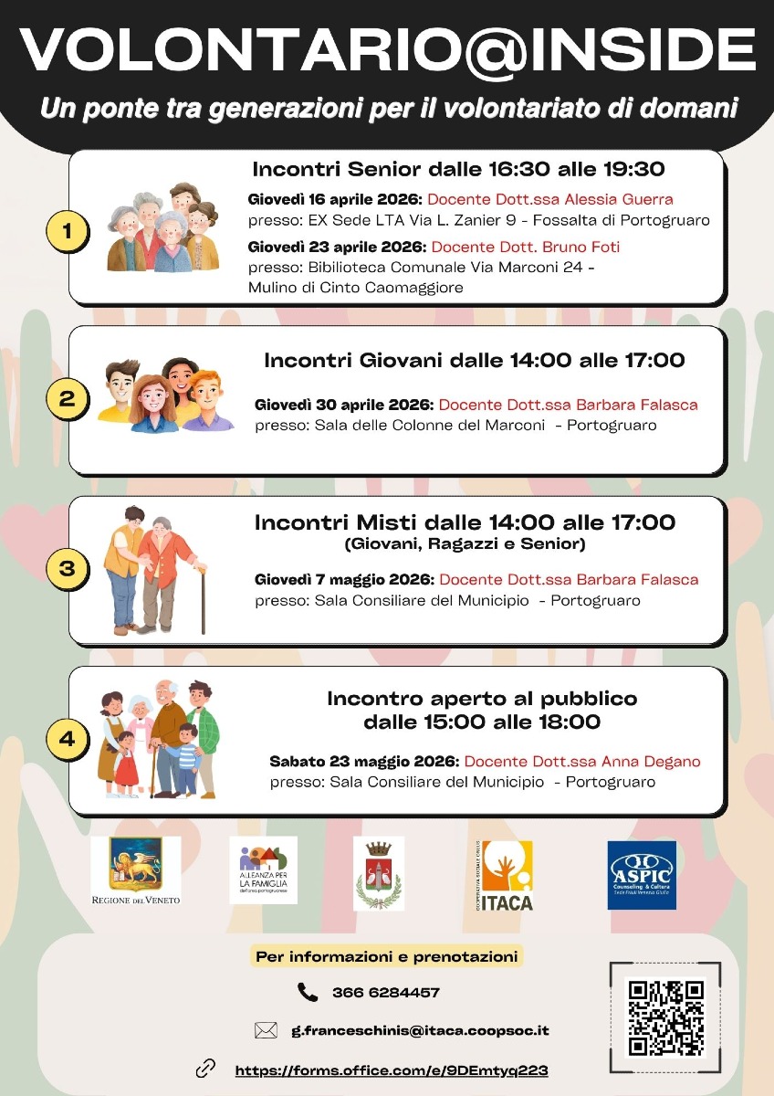 PORTOGRUARESE: AL VIA IL PROGETTO “VOLONTARIO @INSIDE”