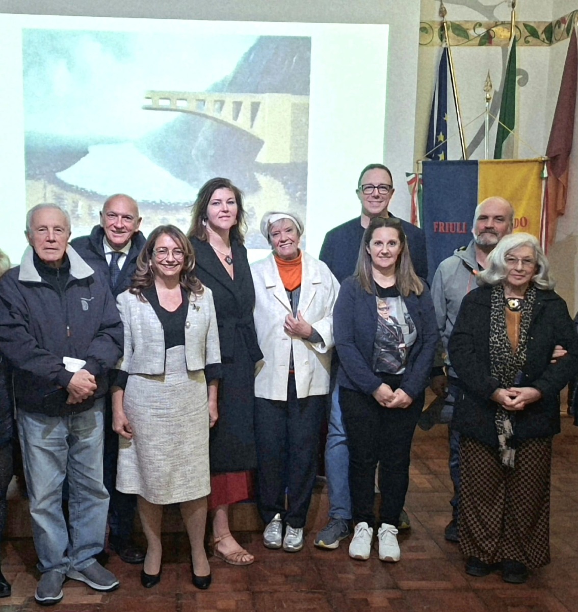 Christian Romanini ospite del Fogolâr Furlan di Roma al termine della presentazione