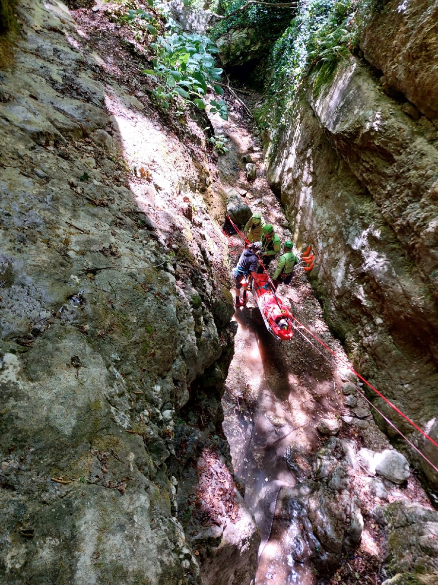 Torrentista si infortuna nel Vajo dell'Orsa