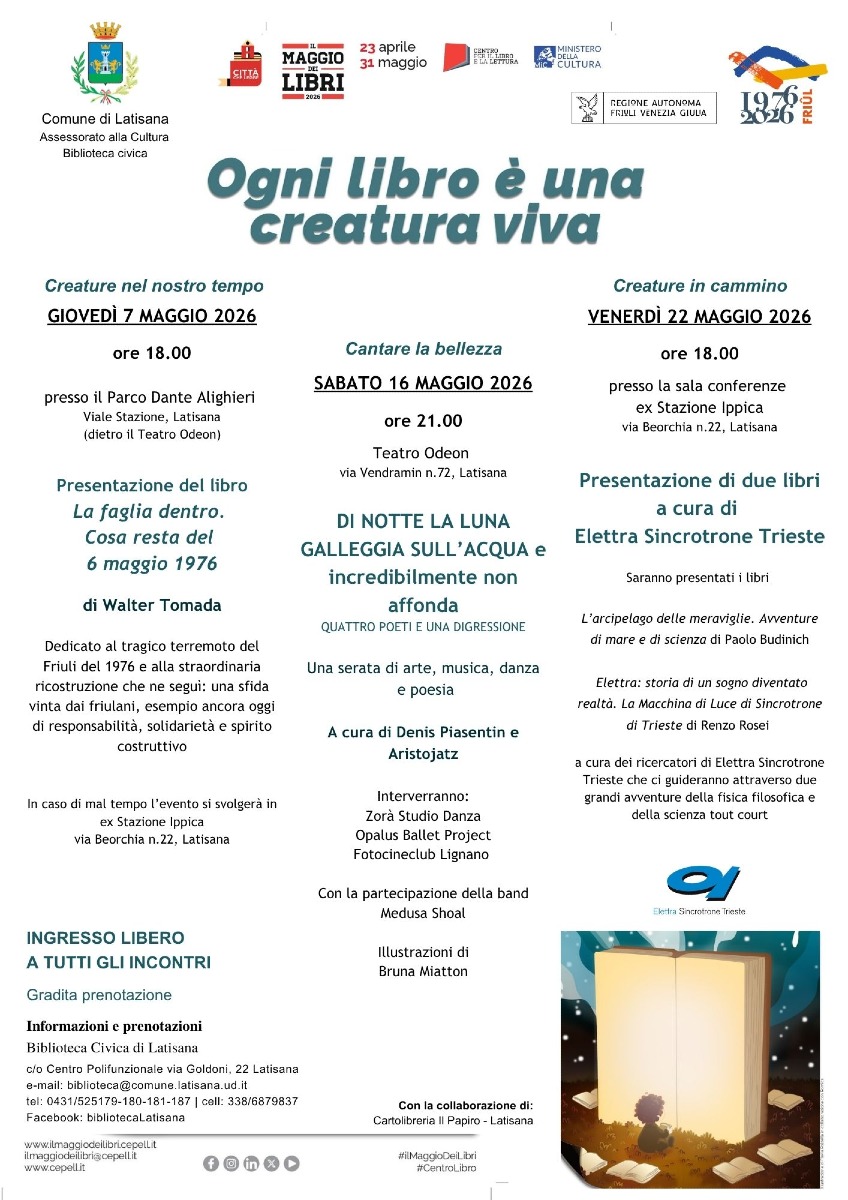 "Il Maggio dei Libri" a Latisana