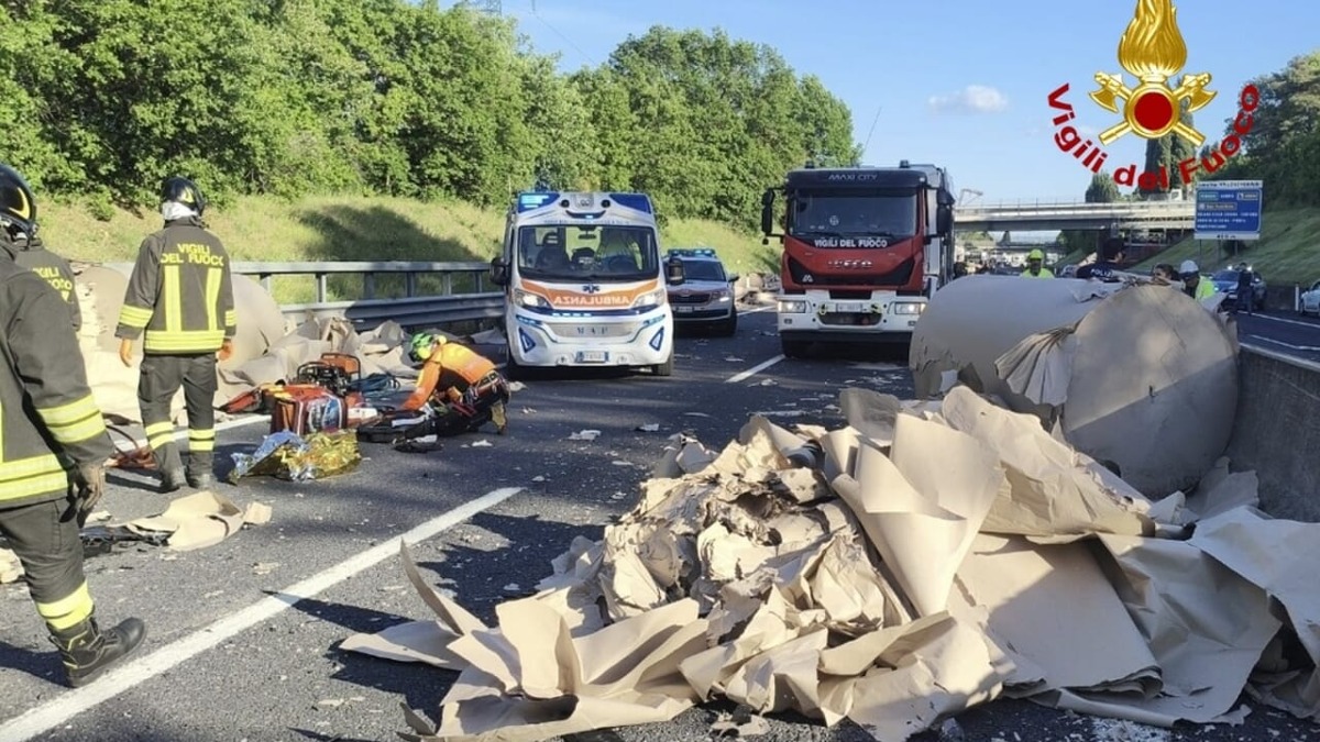 La scena dell'incidente