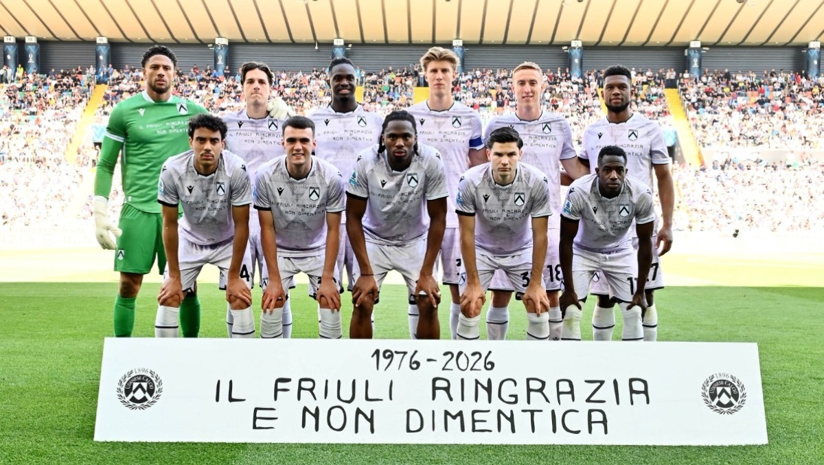 Udinese-Torino, il Friuli ricorda il terremoto del 1976 al Bluenergy Stadium - 