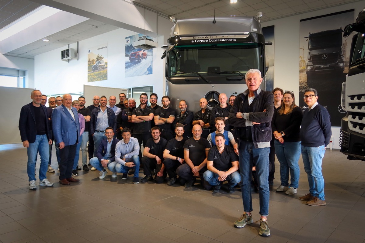 Pradamano saluta Silverio Maculan, storico capo officina Carraro - 