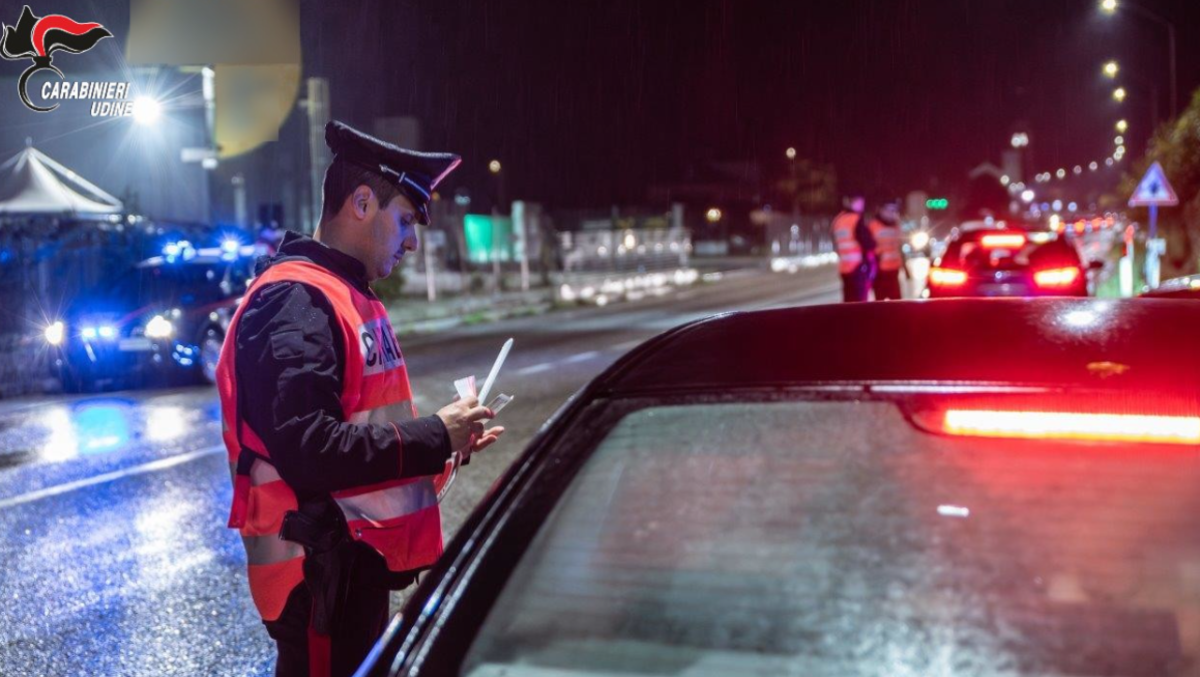 Carabinieri di Udine: denunce, guida in stato di ebbrezza e violazioni. Tutto quello che è successo. - 