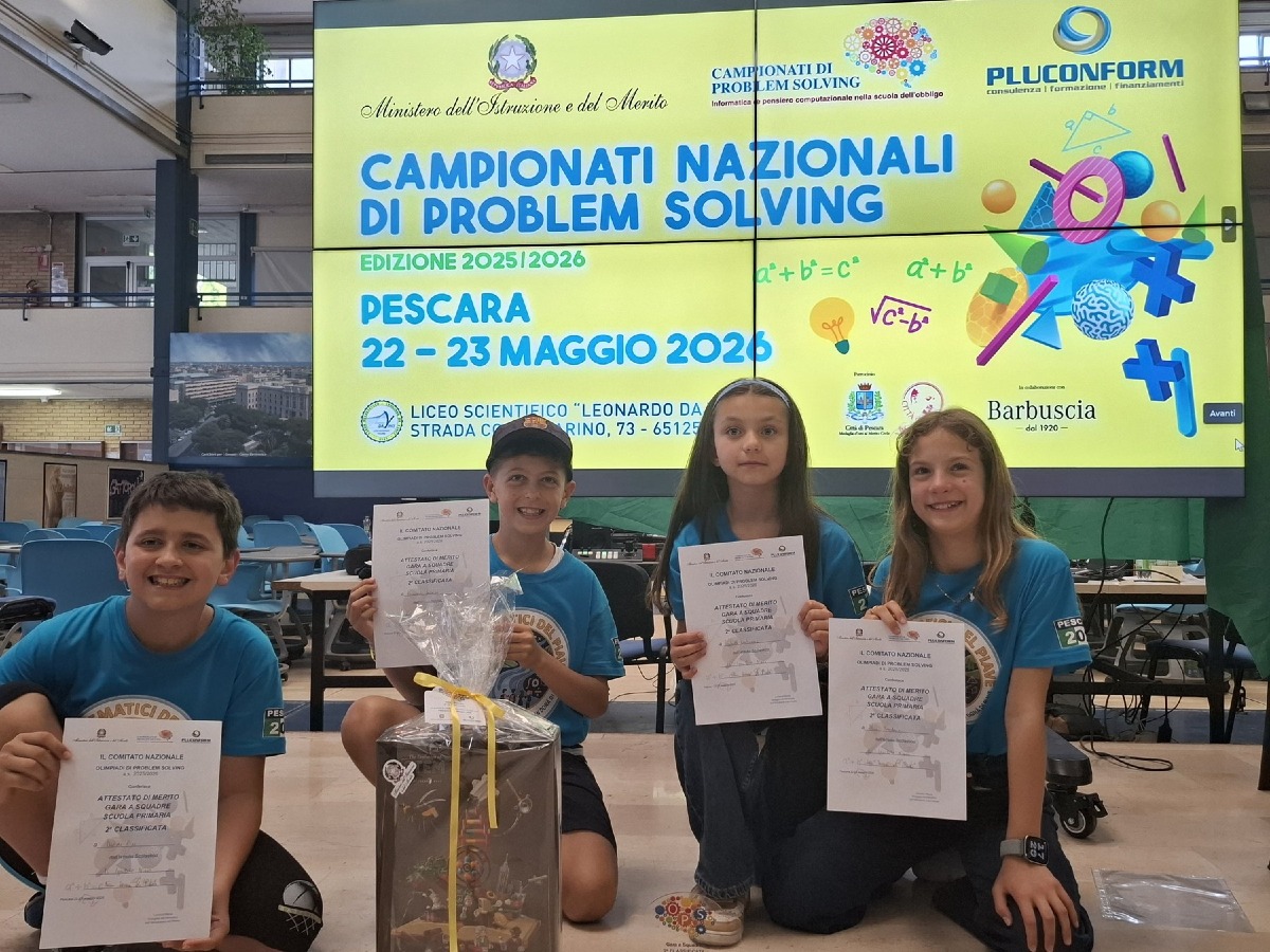 La primaria Ancillotto seconda in Italia alle Olimpiadi di Problem Solving - 
